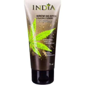 Péče o nohy Krém na na nohy s konopným olejem INDIA 75 ml