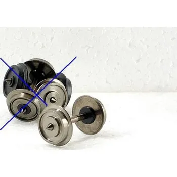 Modelová železnice H0 - dvojkolí ø10,4mm jednostranně isolované