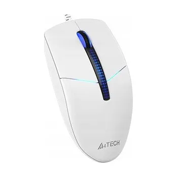 Myš Drátová myš A4Tech N-530S (Tichá) Bílá, optický senzor