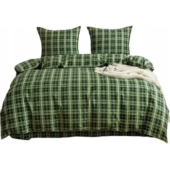 Povlečení Sada Povlečení Dvoulůžková Mřížka 140x200 se 2 povlaky na polštáře 70x80