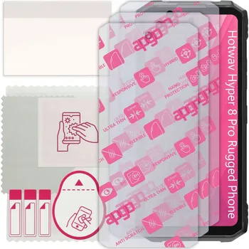 Pouzdro na mobilní telefon 3x Hybridní Sklo pro Hotwav Hyper 8 Pro Rugged Phone, alternativa tvrzeného skla