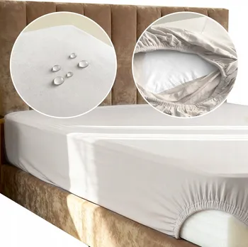 Prostěradlo NEPROPUSTNÉ PROSTĚRADLO VODĚODOLNÉ 160x200 +30 BAVLNA JERSEY ŠEDÉ