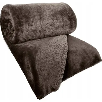 Přehoz na lůžko Přehoz na postel Eurofirany polyester 220 cm x 240 cm hnědý