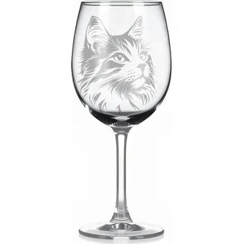 Sklenice Sklenice na víno s kočkou – motiv 58