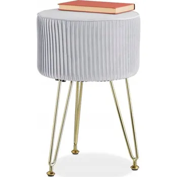 Taburet Stolička s kovovými nohami, skandinávský styl Taburet K toaletnímu stolku, dekorativní a pohodlná