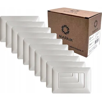 Obraz P/14 Bticino Matix Krycí Rámeček pro 3 moduly Verni bílý, sada 10 kusů