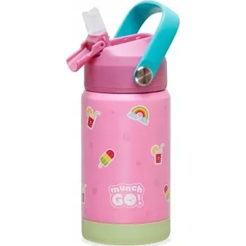 Termoska Dětská termoláhev s náustkem MunchGO! MUNCH Penelope Nerezová ocel 350 ml Růžová