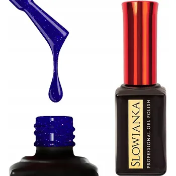Lak na nehty Slowianka Hybridní lak na nehty - 422 Bright Night Modrý s efektem Flash