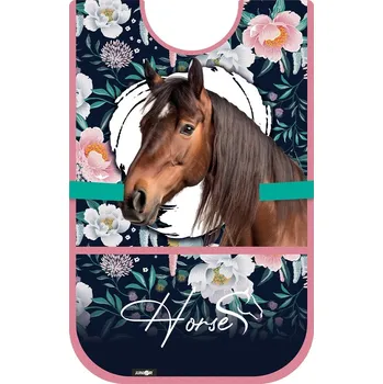 Dětská zástěra Dětská zástěra / pončo JUNIOR S8 – Kůň (na výtvarnou výchovu)