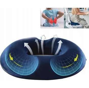 Polštář ORTOPEDICKÝ POLŠTÁŘ NA SEDĚNÍ, PODLOŽKA NA HEMOROIDY, KANCELÁŘSKÝ SEDÁK