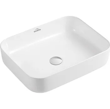 Umyvadlo Umyvadlo na desku obdélníkové Invena ATE 51 cm bílé