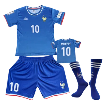 Fotbal Numberoplus Premium dětský fotbalový dres + fotbalové ponožky Francie - Kylian Mbappé Velikost: 8-let.(vel.122)