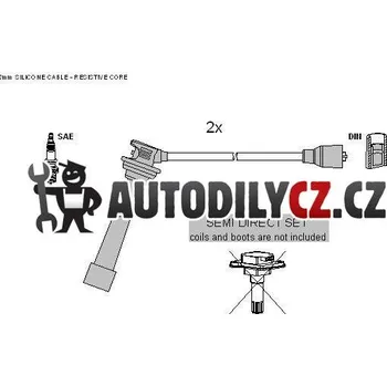 Zapalovací kabel Sada zapalovacích kabelů STARTLINE