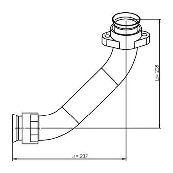 Přední díl výfuku Výfuková trubka DINEX 54232
