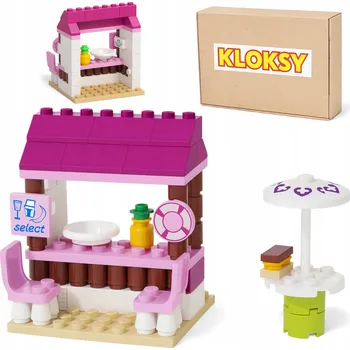 ostatní stavebnice KREATIVNÍ STAVEBNICE KLOKSY SET KAVÁRNA PLÁŽOVÝ BAR 88 dílů