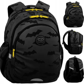 Školní batoh Vícekomorový Školní batoh CoolPack černý, odstíny žluté a zlaté 21 l