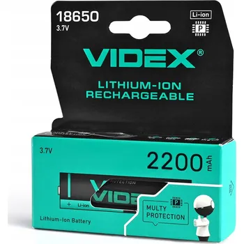 Článková baterie Nabíjecí Baterie lithium-iontový Videx 18650 2200 mAh 1 ks