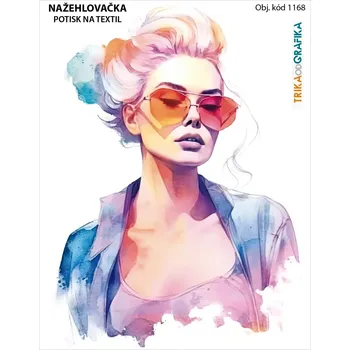 Textilie k potisku Dívka 2 – nažehlovačka 14x11cm