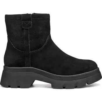 Dámské kozačky Semišové boty Geox D PLUETTE dámské, černá barva, na platformě, lehce zateplené, D565MA 00022 C9999 D565MA.00022.C9999 99X, EUR 40