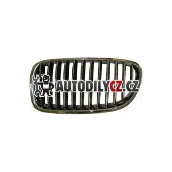 Větrací mřížka L mřížka, chrom - černá