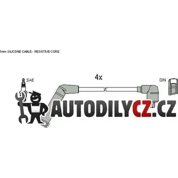 Zapalovací kabel Sada zapalovacích kabelů STARTLINE