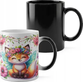 MAGICKÝ HRNEK 330ML S POTISKEM - DIVOKÁ LESNÍ ZVÍŘATA LIŠKA LIŠKA