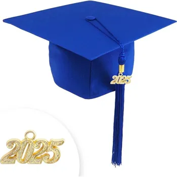 Čepice Promoční čepice MATT - modrá, Barva střapce 700 - královská modrá, Barva čepice 700 - královská modrá , promoce - dárek k promoci