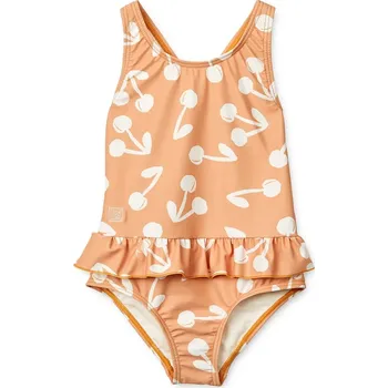 Dámské plavky Jednodílné dětské plavky Liewood Amara Printed Swimsuit LW19983 oranžová 20X, vel. 122