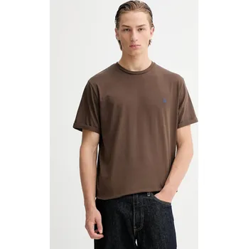 Pánské tričko Bavlněné tričko Les Deux Norregaard 1001286 hnědá 88X, vel. L