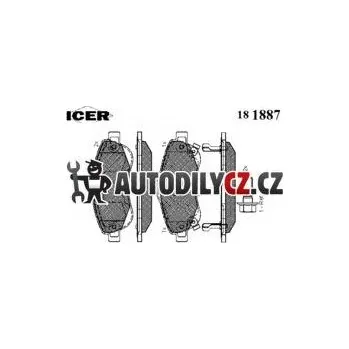 Brzdová destička Brzdové destičky, sada ROADHOUSE