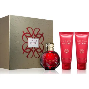 Dámský parfém Elie Saab Elixir Elie Saab Elixir Love parfémovaná voda 100 ml + Elie Saab Elixir Love tělové mléko 75 ml + Elie Saab Elixir Love sprchový gel 75 ml
