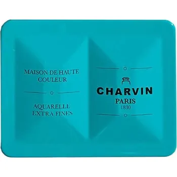 Vodová barva Charvin Paris Akvarelové barvy tyrkysový box Diamond sada 12 ks