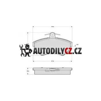 Brzdová destička Brzdové destičky sada - STARTLINE