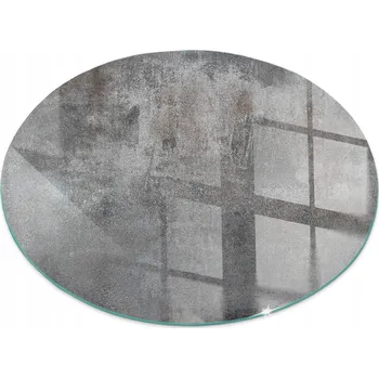 Krbová kamna Skleněná podložka pod kamna, textura surového povrchu, kulatá, průměr 50 cm