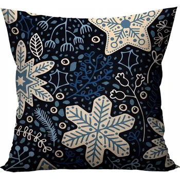 Polštář DEKORAČNÍ POLŠTÁŘ 40x40 cm POVLEČENÍ VÁNOČNÍ JAKO DÁREK K MIKULÁŠI