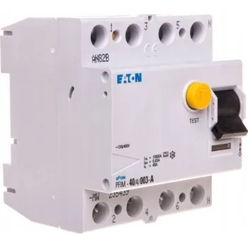 Proudový chránič Proudový chránič Eaton 230 V IP20 40 A