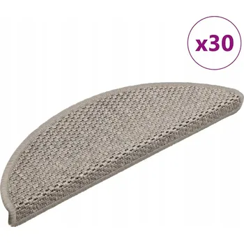 Nášlap na schod Samolepicí rohožky na schody se vzhledem sisal, 30 ks, 56x17x3 cm
