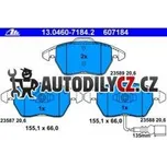 Sada brzdových destiček ATE, AT 607184