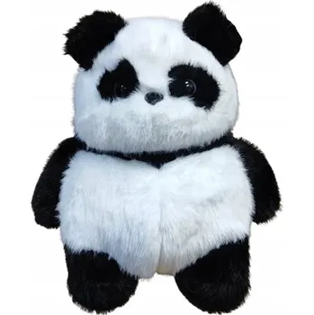 plyšák ELEFUN Plyšák plyšový PANDA 30 cm BÍLO-ČERNÝ 885 0+