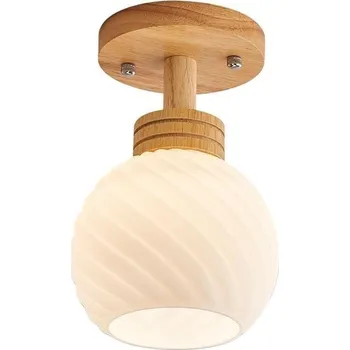 Comely kulatá stropní Stropní Svítidlo 12 x 22 cm hnědá