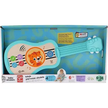 Hračka pro nejmenší Dřevěný hudební nástroj Baby Einstein Moje první ukulele – modré