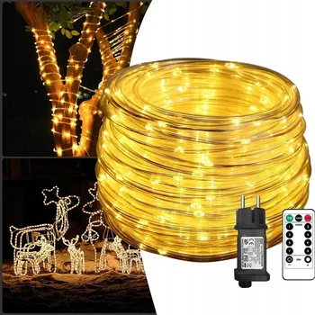 Vánoce SVĚTELNÝ HAD venkovní 10m Teplá bílá 100LED VÁNOČNÍ OSVĚTLENÍ NA STROMEČEK IP65