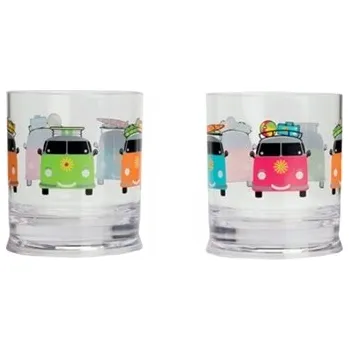 Sklenice 2 sklenice , melaminový potisk Flamefield