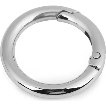 Kabelka Karabina kulatá na kabelky Ø25mm nikl (Karabina kulatá na kabelky )