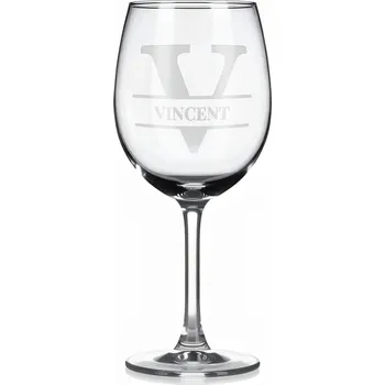 Sklenice Vínová sklenka s gravírovaným jménem – Vincent