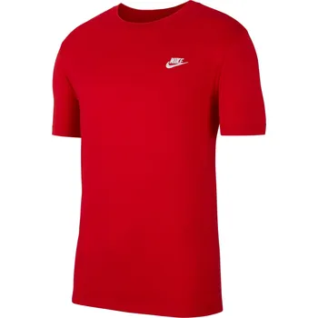 Pánské tričko Pánské funkční tričko s krátkým rukávem Nike M NSW CLUB TEE červené AR4997-657 - 2XL-T | UK 9,5 | US 12