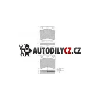 Brzdová destička Brzdové destičky sada - STARTLINE