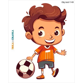 Textilie Fotbalista – nažehlovačka 14x11cm