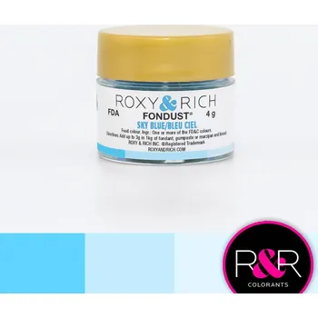Potravinářské barvivo Prachová barva 4g nebesky modrá - Roxy and Rich