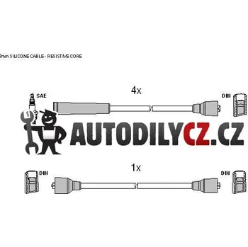 Zapalovací kabel Sada zapalovacích kabelů STARTLINE